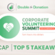 5 Takeaways from the Corporate Volunteering Summit recap