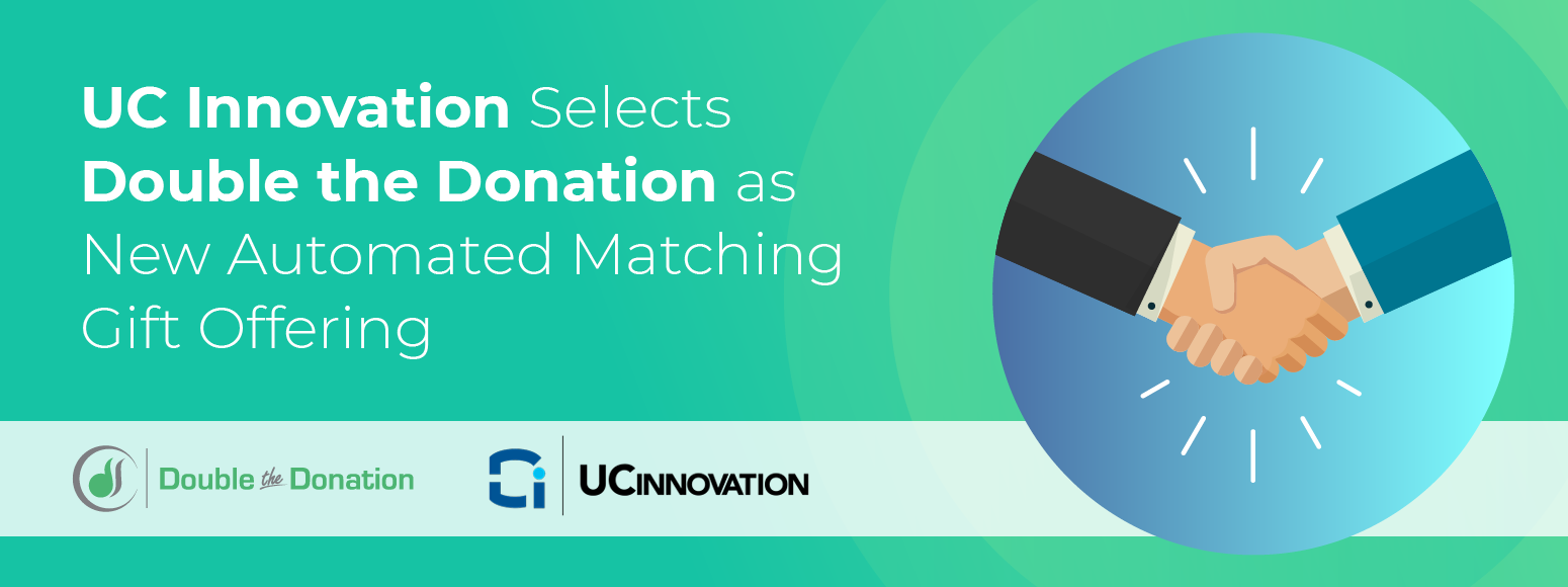 UC Innovation Selects Double the Donation as New Automated Matching Gift Offering