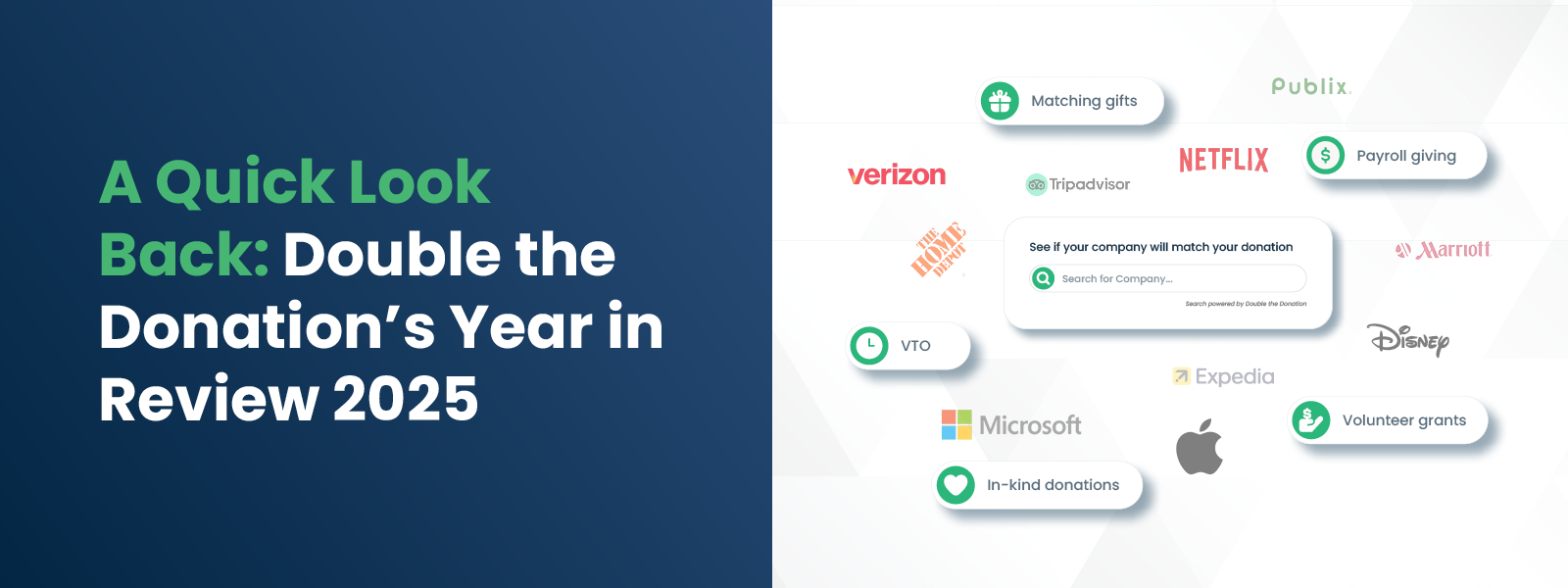 A Quick Look Back- Double the Donation’s Year in Review 2025 A Quick Look Back- Double the Donation’s Year in Review 2025
