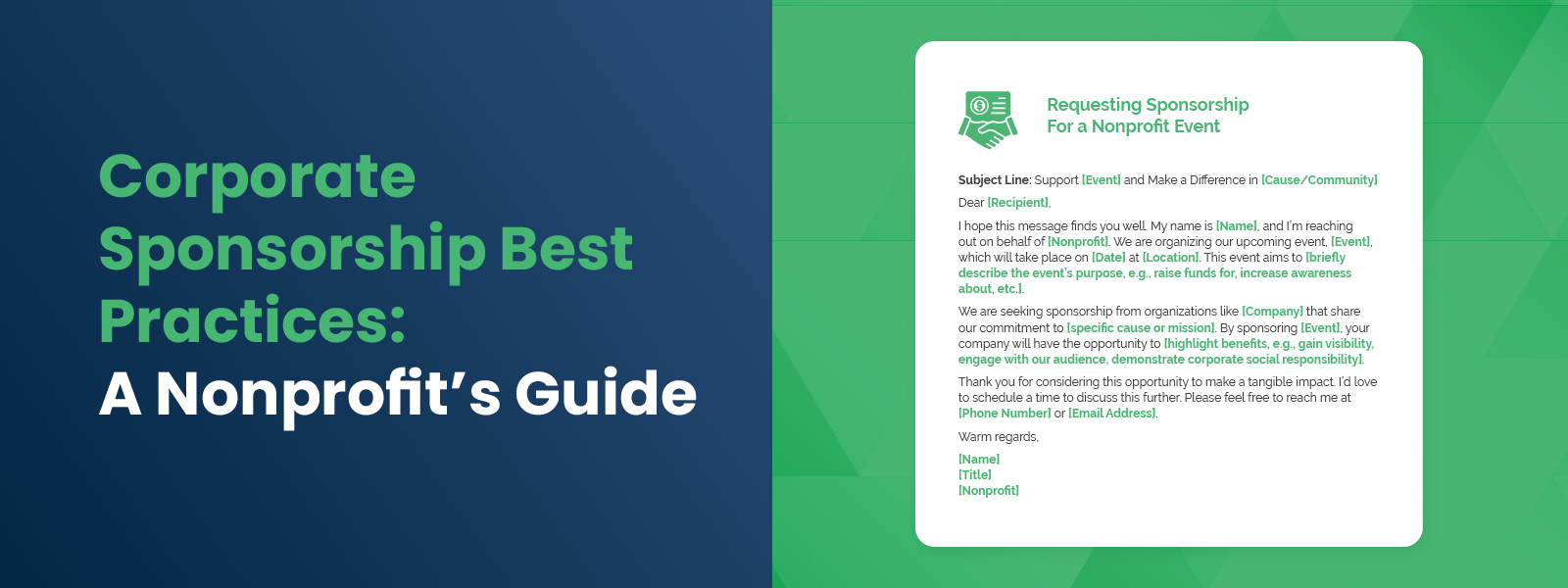 Corporate Sponsorship Best Practices-A Nonprofit’s Guide Corporate Sponsorship Best Practices-A Nonprofit’s Guide