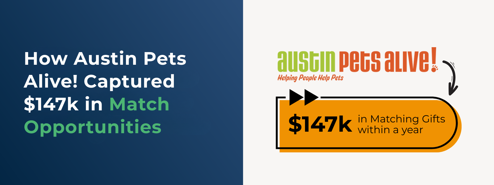How Austin Pets Alive! Identified $147k in Match Opportunities How Austin Pets Alive! Identified $147k in Match Opportunities