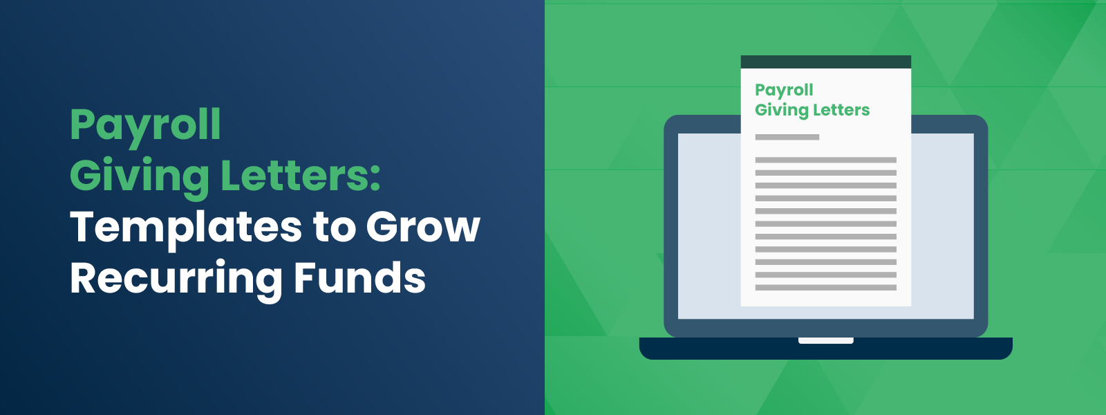 Payroll Giving Letters-Templates to Grow Recurring Funds Payroll Giving Letters-Templates to Grow Recurring Funds