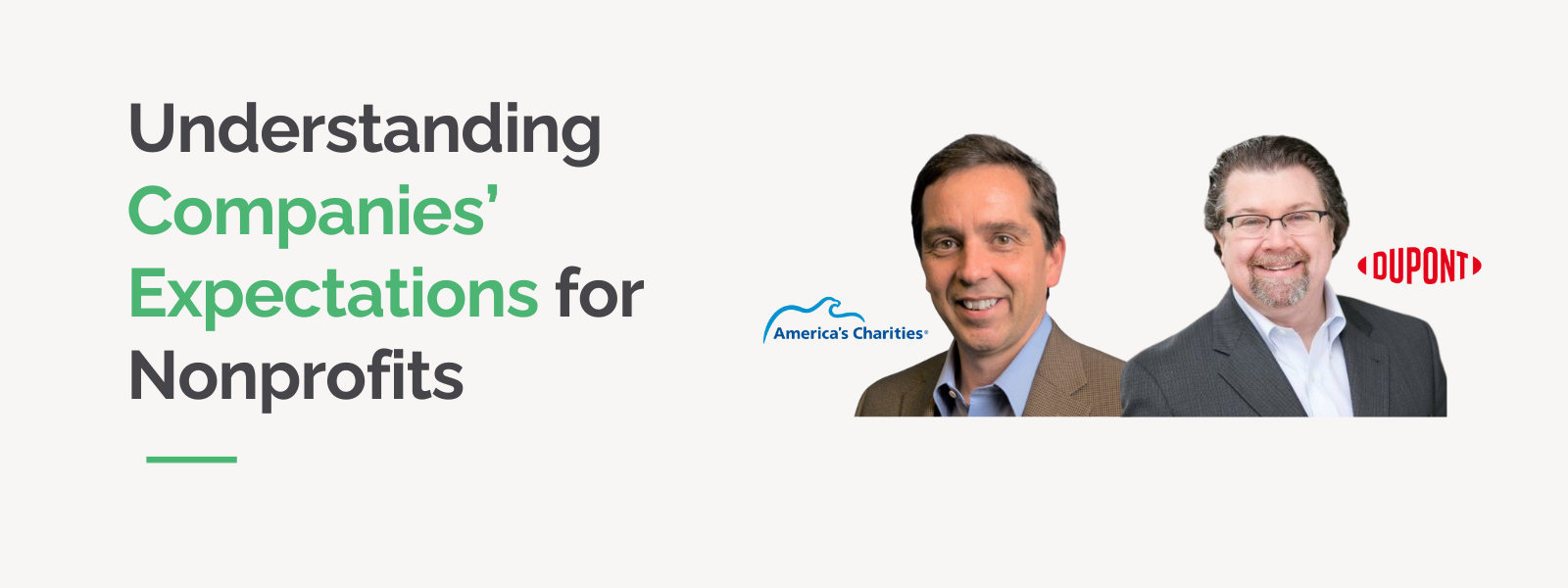 Understanding Companies’ Expectations for Nonprofits Understanding Companies’ Expectations for Nonprofits
