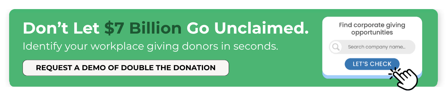 Automate workplace giving for chapters and affiliates with Double the Donation!